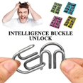 thumbnail image 6 of Nine Buckle Educational Toys Metal Puzzle Untie Unlock Interl Nice F7 S2H2, 6 of 6