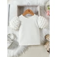 thumbnail image 4 of Suealasg 2Pcs Little Girl Summer Outfits 1T 2T 3T 4T 5T 6T Kids Clothes Set Ribbed Bubble Short Sleeve Tops with Plaid Print A-Line Skirt Set, 4 of 9