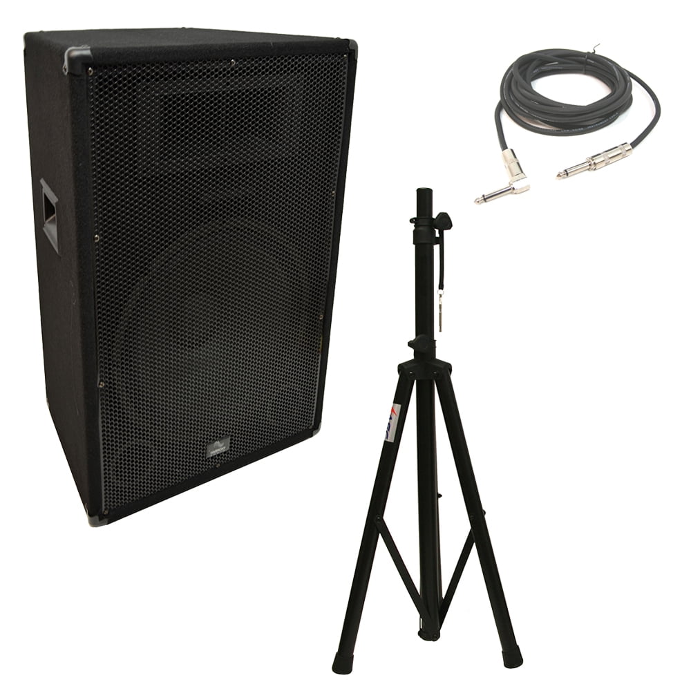 Harmony Audio HAV15P Pro DJ 15" Passive 900W PA Speaker 1/4" Cable