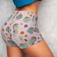 thumbnail image 4 of Daiia Fish Seahorse Pattern Women's Workout Shorts Biker Shorts - High Waisted Workout Spandex Tummy Control Gym Running Yoga Shorts-X-Large, 4 of 8