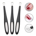 thumbnail image 1 of 3 Pcs Poussoir à Cuticules Outil Portable Double Face pour Enlever les Cuticules Lime à Ongles, 1 of 8