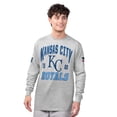 thumbnail image 4 of Men's Starter  Heather Gray/Royal Kansas City Royals Two-Pack Long Sleeve & Short Sleeve T-Shirt Set, 4 of 5