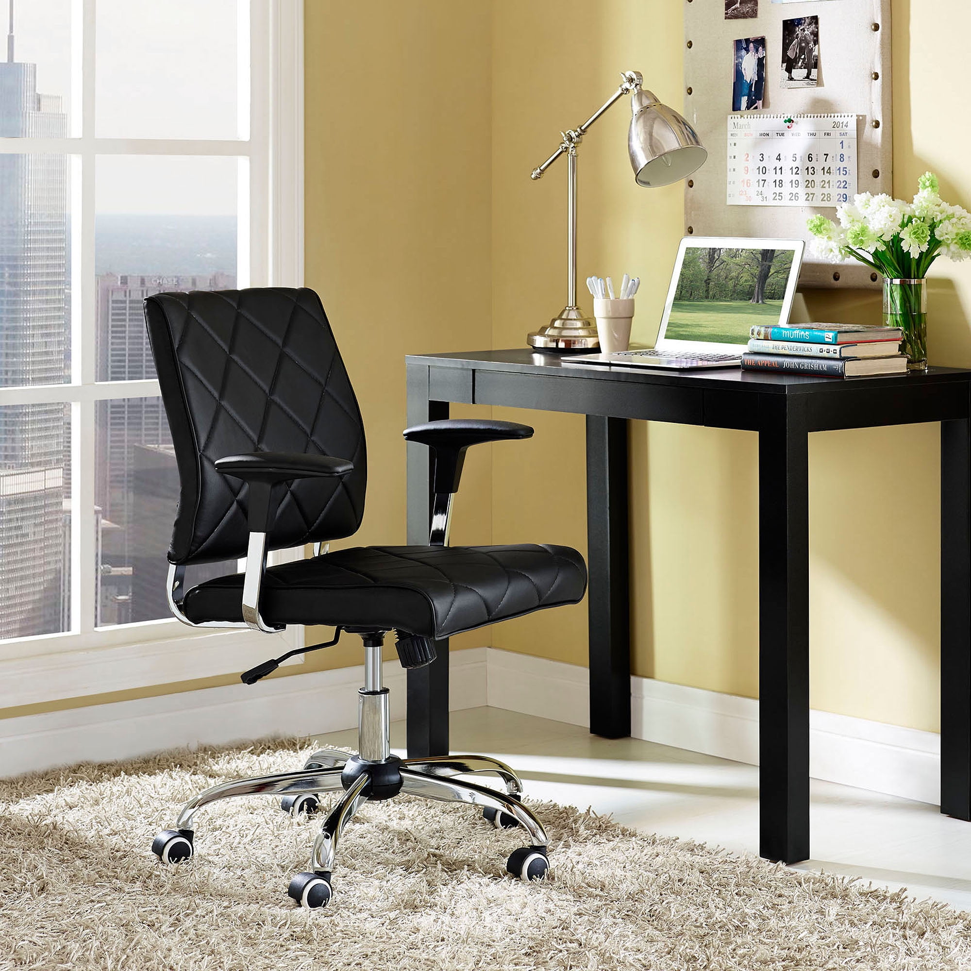 Modway Lattice Leatherette Office Chair Multiple Colors