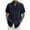 Navy, variant on DLfVUB Men's Linen Shirts Short Sleeve Casual Big and Tall Regular Fit Solid Button Down Holiday Vacation Hawaiian Tees Shirt Tops for Men Beach Summer Wedding Shirt Khaki XL
