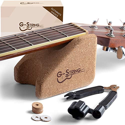 Guitar Neck Rest Support Cradle + Guitar String Winder and Cutter Tool - Guitar Accessories Tool Kit for Repair, Maintenance and Cleaning