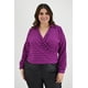 thumbnail image 5 of Blusa cruzada Roman Fashion Tallas Extras 1835 Magenta Violeta Oscuro 36, 5 of 7