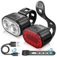 thumbnail image 1 of Usb Rechargeable Bike Light Set, 350 Lumen Super Bright Bike Lights Front And Back Led Rear Taillight, Bicycle Lights For Night Riding Safety, Waterpr, 1 of 1
