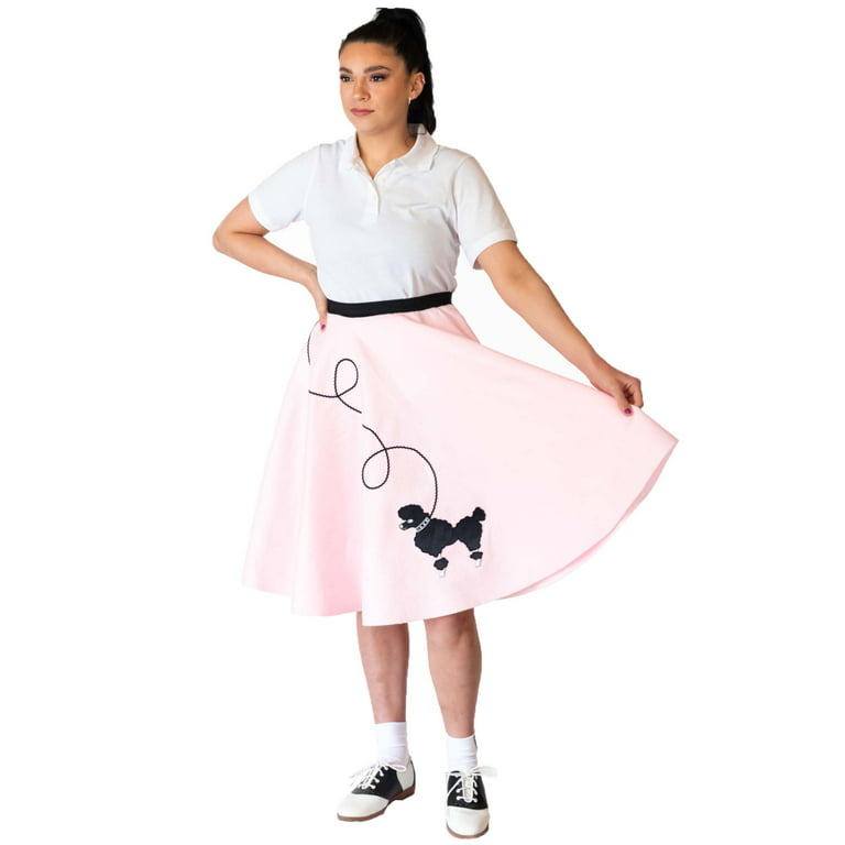 Hip Hop 50s Shop Womens Poodle Skirt Vintage Style Halloween or Dance  Costume