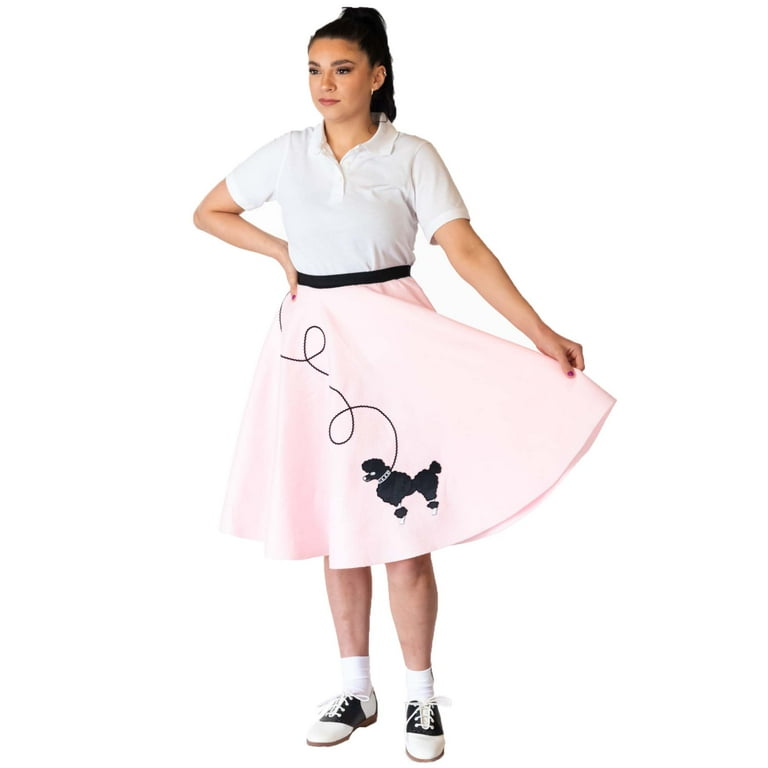 Hip Hop 50s Shop Womens Poodle Skirt Vintage Style Halloween or Dance  Costume