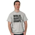 thumbnail image 4 of Worlds Okayest Gramps Relative Family Men's Graphic T Shirt Tees Brisco Brands X, 4 of 5