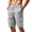Gray, variant on Men's Shorts with Pockets and Belt Loops Big and Tall Solid Color Work Pants Fashion Elastic Waist Drawstring Fifth Shorts