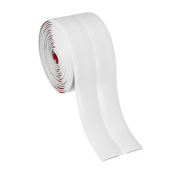 Uxcell Wall Corner Protector 2.4 in x 9.8 Ft, Self Adhesive Wall Corner Peel and Stick Molding for Ceiling Countertop, White