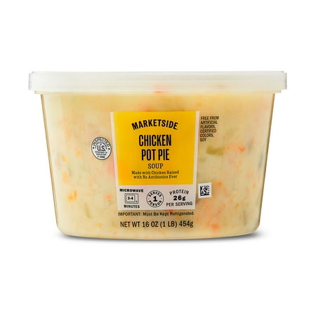 Marketside Chicken Pot Pie Soup, Fresh Deli Soup, 16 oz Cup