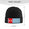 thumbnail image 4 of West Papua National Flag Beanie Hat Knit Hat Skull Cap for Men Women Winter Hat Black, 4 of 6
