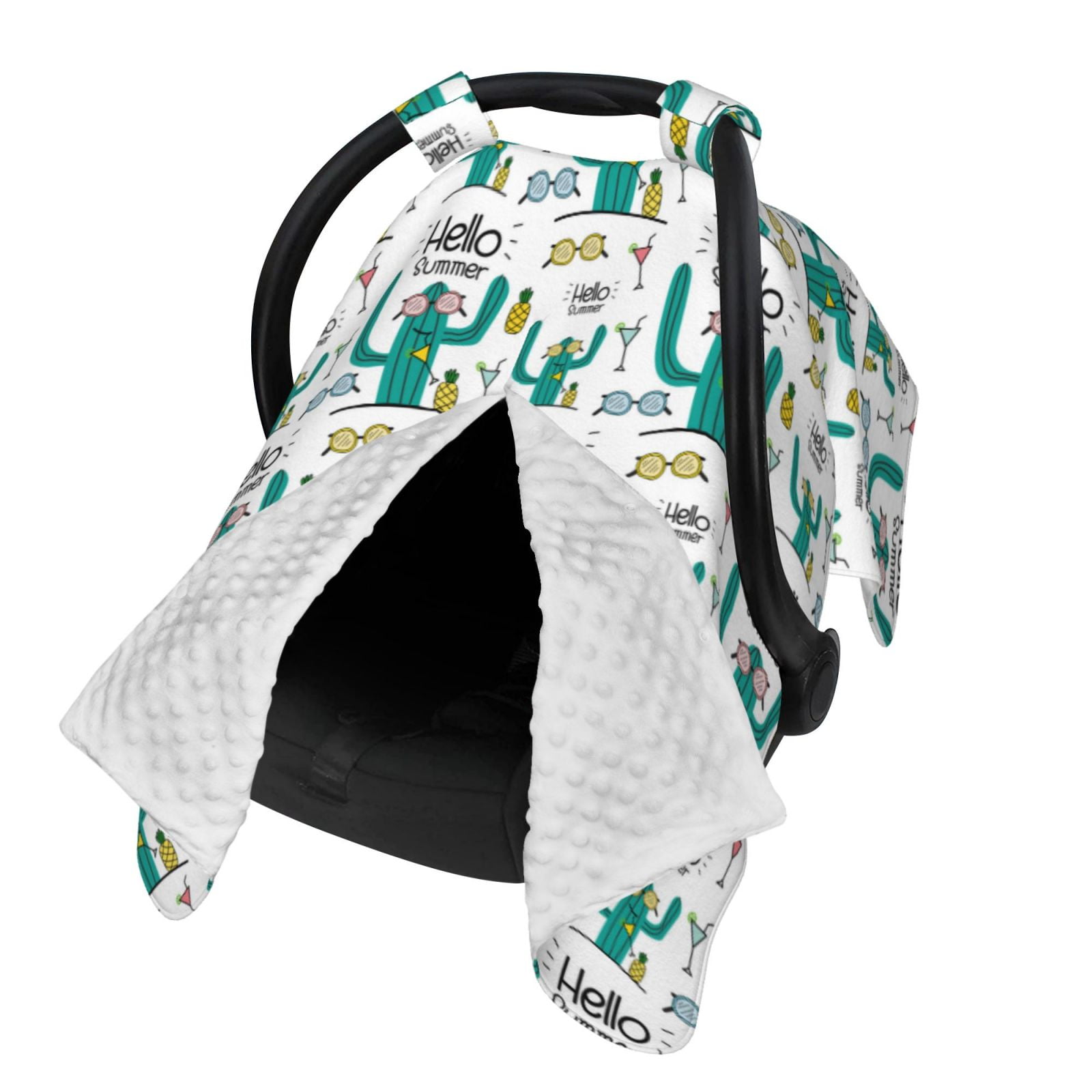 Naloa Hello Summer Baby Car Seat Cover, Breathable Baby Carrier Cover, Multiuse Baby Carrier Cover & Nursing Breastfeeding Cover