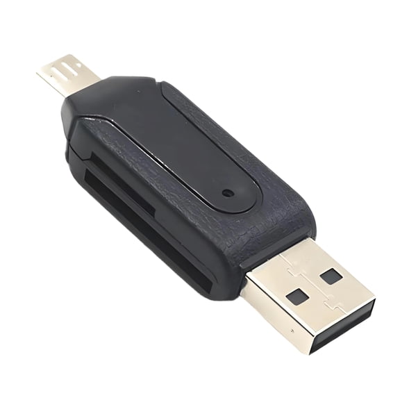 GJX USB C & USB 2.0 Dual Card Reader,High-Speed Transfer USB SD Card Reader,MicroSD/SD Card Reader,USB SD Card Reader for Outdoor Photography,Video Editing