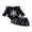 Black, variant on BemeyourBBs Baby Girls Halloween Outfits Skeleton Print Romper and Striped Skirt
