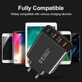 thumbnail image 3 of Portable PD 60W TypeC USB C Charger Wall Power Adapter 4Ports Phone Charger Fast Charger BLACK US PLUG, 3 of 8