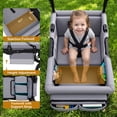 thumbnail image 6 of Vomeast Single Seat Wagon Stroller for Kids, Outdoor Baby Stroller, 5-Piont Harness & Canopy,All-Terrain,Gray, 6 of 11