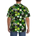 thumbnail image 5 of Sigee Soccer1 Print Men's Shirts Casual Button Down Short Sleeve Summer Beach Shirt Hawaiian Vacation Shirts Tee Shirt-XX-Large, 5 of 7