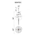 thumbnail image 3 of 9 Light Down Chandelier with Chrome finish, 3 of 3