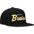 thumbnail image 3 of Men's Mitchell & Ness Black Boston Bruins Core Team Script 2.0 Snapback Hat, 3 of 5