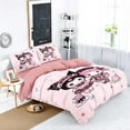thumbnail image 2 of Sanrios Hello Kitty Melody Pochacco Bedding Set Four Piece Bedding Girl Heart Double Pillowcase Bed Linens Dorm Bedclothes RJ, 2 of 7