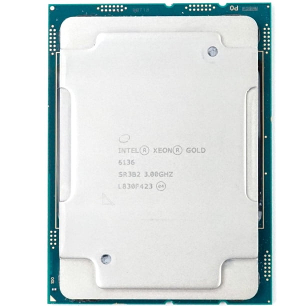 Procesador Intel Xeon Gold 6136, 3 GHz, 12 núcleos, 24 hilos, 150 W ...