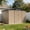 Brown 10'x8' Shed, variant on 10 x 8FT Outdoor Storage Shed with Double Hinged Large Door Utility Garden Shed with Lockable Door & Sloped Roof Metal Sheds Outdoor Storage for Garden, Backyard, Patio and Backyard, Brown