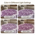 thumbnail image 7 of ODIKA 3'x5' Washable Accent Rug Purple Vintage Plum Distressed Boho Allover Pink Mauve Grey Lilac for Bedside, Nursery Room, Pet Friendly & Non-Shedding, 7 of 7