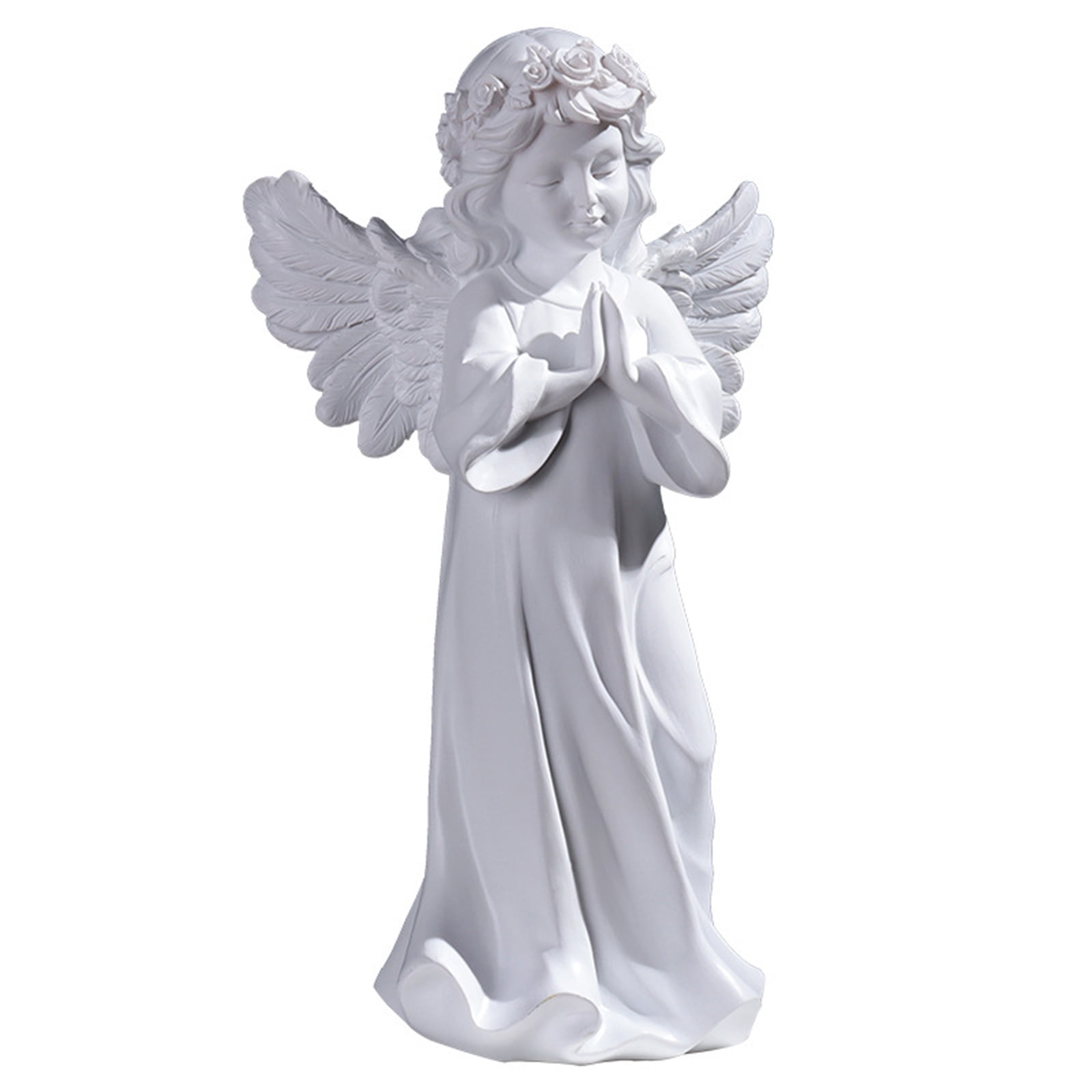 Miniature Dollhouse FAIRY GARDEN Accessories ~ Gray Praying Angel Statue ~ NEW 