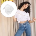 thumbnail image 4 of Bufanda cuadrada Jumpingount Pañuelo De gasa Colorido Accesorios De disfraces Blanco 60*60cm, 4 of 6
