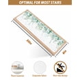 thumbnail image 4 of Stair Treads for Wooden Steps, Teal Botanical Peel and Stick Stair Treads with Reusable Adhesive, Spring Weeping Eucalyptus Leaves Non Slip Indoor Stairs Runner Rugs Mats for Elders Dogs 8"x30" 4PCS, 4 of 7