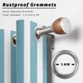 thumbnail image 6 of Outdoor Curtains for Patio Waterproof, Aqua Striped Windproof Pravicy Outside Porch Blackout Curtain, Modern Farmhouse Blue White Stripes Sun Blocking Grommets Curtains for Cabana Gazebo 54"x84", 6 of 9