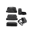 thumbnail image 2 of Bandolera de Cuero Luxur para Hombre Color Negro, 2 of 5