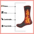 thumbnail image 6 of Unique Styles Asfoor Men’s Thermal Socks, Set of 3, Heated Winter Cold Weather Insulated Socks, Sizes 7-12, Black/Stone/Blue, 6 of 7