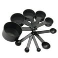 thumbnail image 2 of Agiferg 10Pcs Black Plastic Measuring Spoons Cups Set Tools Measure For Baking Coffee, 2 of 5