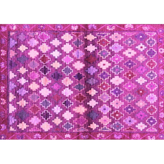 Ahgly Company Indoor Rectangle Southwestern Pink Country Area Rugs, 5' x 8'
