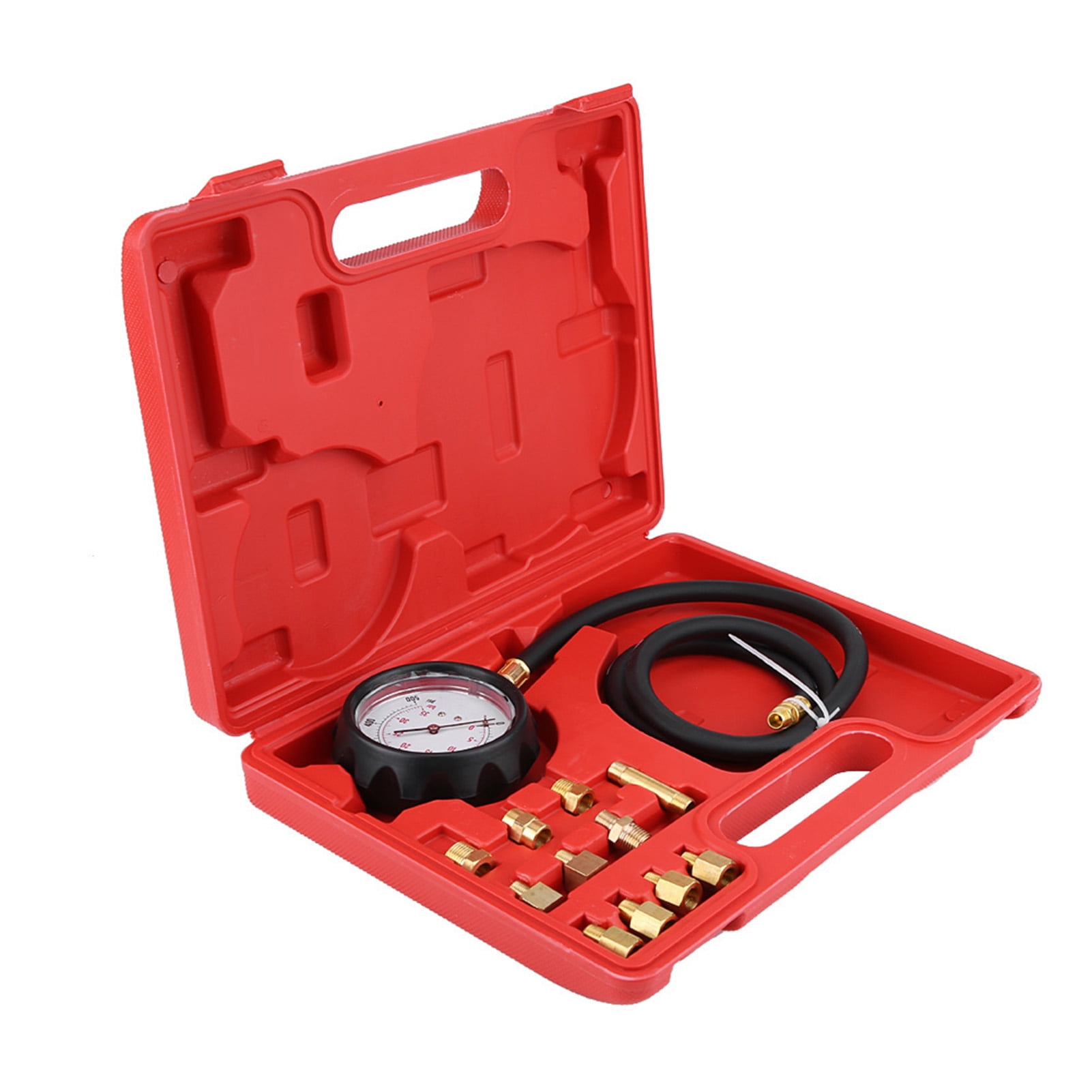 Transmission Pressure Tester, Double Scale 61cm/24in Hose Professional