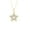 10K Yellow Gold, variant on FINE JEWELRY 10K White Gold Pear-Shape Lab-Grown Diamond Five Stone Star Pendant&nbsp;with Silver Cable Chain Necklace (1/2 cttw, D-F Color, VS1 Clarity)18"