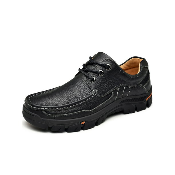 Tanleewa - Slip-on Casual Walking Shoes Lace-up Loafer Leather Shoes ...
