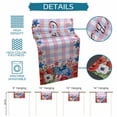 thumbnail image 6 of 4th of July Table Runner 70 Inches, Independence Day Floral Checkered Stars Bed Runner Dresser Scarves Tabletop for Indoor Outdoor Parties/Ceremony/Banquet, 13" x 70", 6 of 9