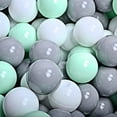 thumbnail image 2 of MeowBaby Large Round 35 x 11.5 Inch Baby Foam Ball Pit with 200 2.75 Inch Balls, 2 of 6