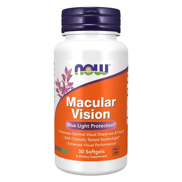 Supplement NOW Macular Vision Softgel Eye Health 50 cápsulas blandas