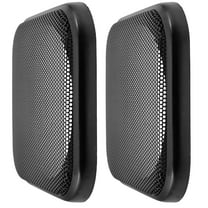 FRCOLOR 2pcs Speaker Grill Cover Square Black Metal Plastic for Car Interior Upgrade Dustproof