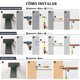 thumbnail image 4 of 4 Soportes para Estantes,Mensulas para Repisa 30 cm, Soporte para Repisas de Pared en forma de L,Viene con Tornillos, Adecuado para Dormitorio, Ba&ntilde;o, Sala de Estar (30cm), 4 of 7
