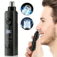 thumbnail image 6 of UK-088 Electric Nose & Ear Hair Trimmer with LED Screen - 360° Rotary Blade, Type-C Charging, 150mAh Battery, Washable Head, Black, 6 of 9