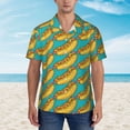 thumbnail image 2 of Balery Hot Dogs 8 Camisas hawaianas de manga corta para hombre, camisas playeras de corte holgado, camisas de vacaciones con botones,Large, 2 of 7