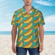 thumbnail image 2 of Fotbe Hot Dogs 8 Camisa Hawaiana para Hombre Unisex – Camisa Casual de Verano con Botones de Manga Corta de Algodón y Lino,Medium, 2 of 7