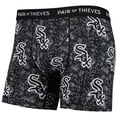 thumbnail image 2 of Men's Pair of Thieves Black Chicago White Sox Super Fit 2-Pack Boxer Briefs Set, 2 of 5